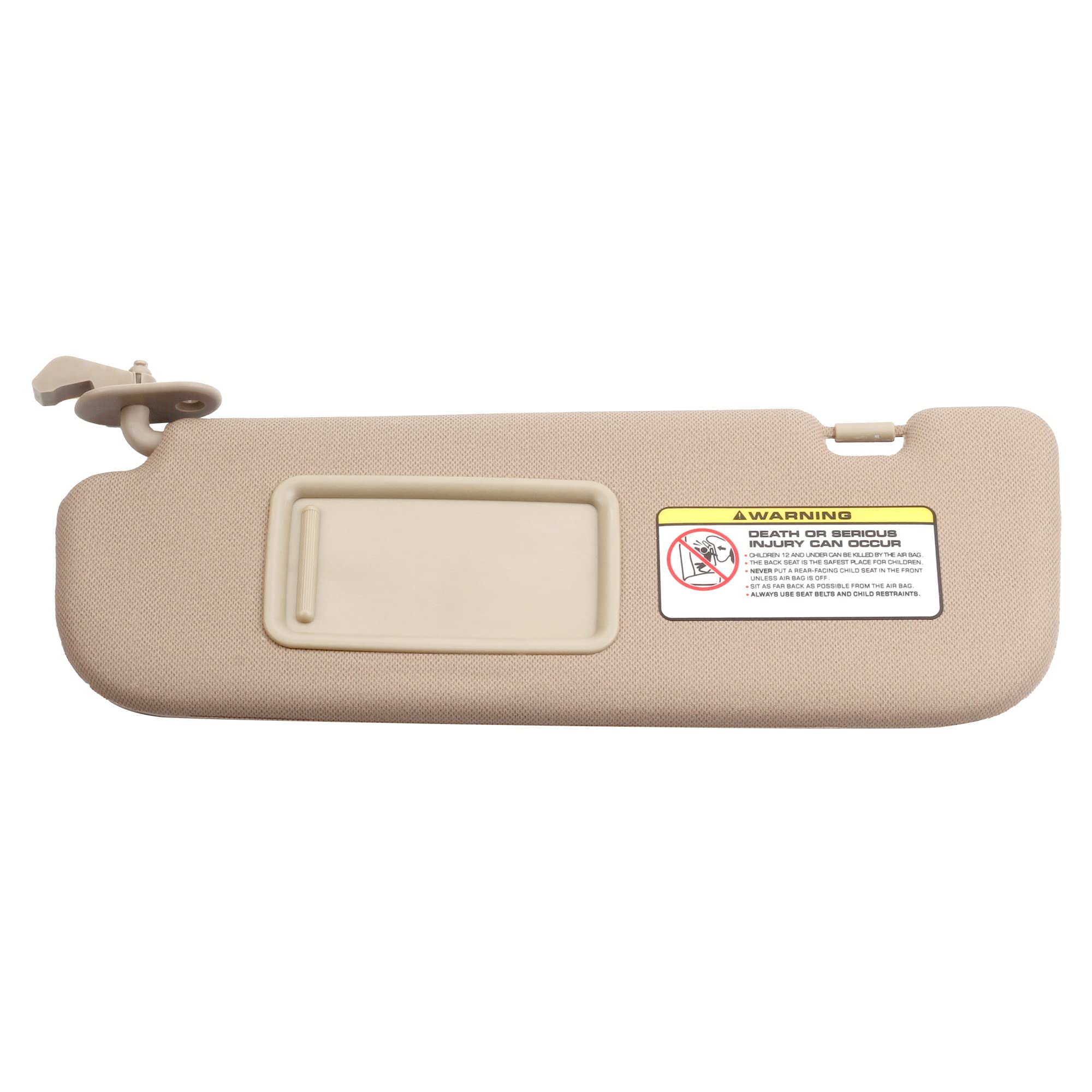 Dasbecan Beige Left Driver Side Sun Visor Compatible with Hyundai Elantra 2011 2012 2013 2014 2015 Replaces# 852103X000TX