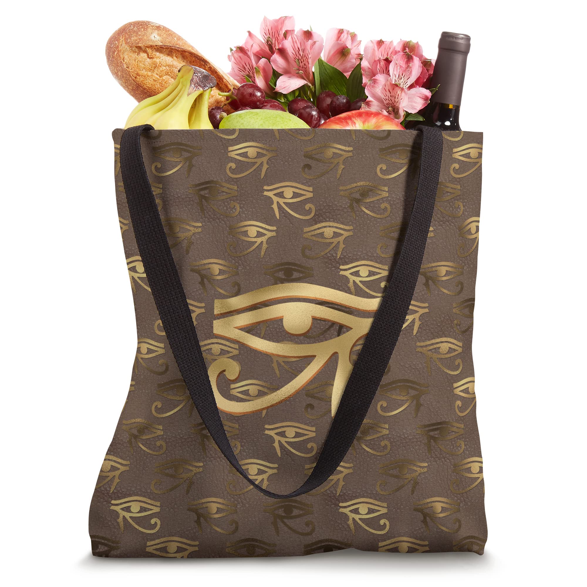 Ancient Egyptian Eye of Horus Hieroglyphs Tote Bag