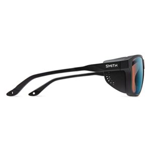 SMITH Embark Sunglasses – Performance Sports Sunglasses with Removable Side Shields for Skiing, Snowboarding & More – For Men & Women – Matte Black + Copper Blue Mirror ChromaPop Photochromic Lenses