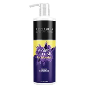 john frieda violet crush purple shampoo for blonde hair, 16 fl oz