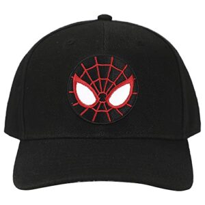 Marvel Comic Book Spiderman Miles Morales Mask Black Snapback Hat