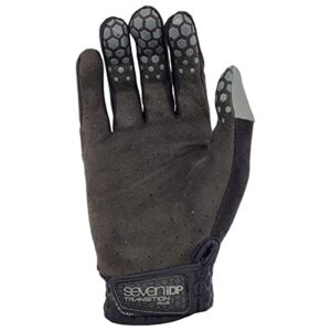 7 iDP Project Full Finger Bicycle Glove (Gray, Medium)