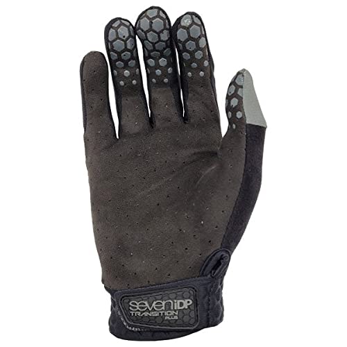 7 iDP Project Full Finger Bicycle Glove (Gray, Medium)