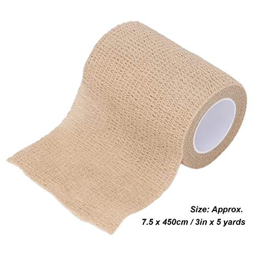 3 Inch X 5 Yards Self Adhesive Bandage, Breathable Elastic Cohesive Tape Wrap for Sports Injury Wrist Sprains