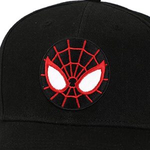 Marvel Comic Book Spiderman Miles Morales Mask Black Snapback Hat