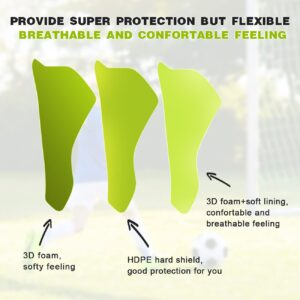 Soccer Football Shin Guards with Ankle Protection, Super Protective Flexible Low-Profile Adult,Youth, Junior