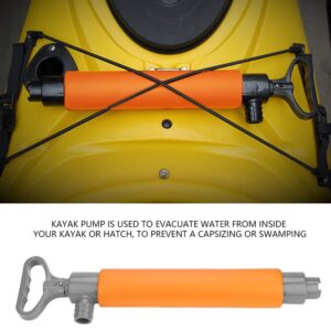 Kayak Bilge Pump, Floating Hand Water Pump Sports Paddler Manual Siphon Pump for Boat Canoe Raft Emergency Rescue Outdoor Handheld Survival Tool Kayaking Accessories