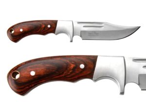 ndz performance elk ridge 9.5" full tang pakkawood handle fixed stainless steel blade hunting knife er-012 laser engraved molon labe old styled