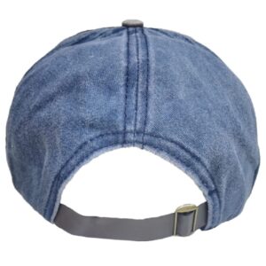 LONGTEN Vintage Baseball Cap Fashion Anchor Pattern Denim Cotton Frayed Edge Sunhat Adjustable Unisex C