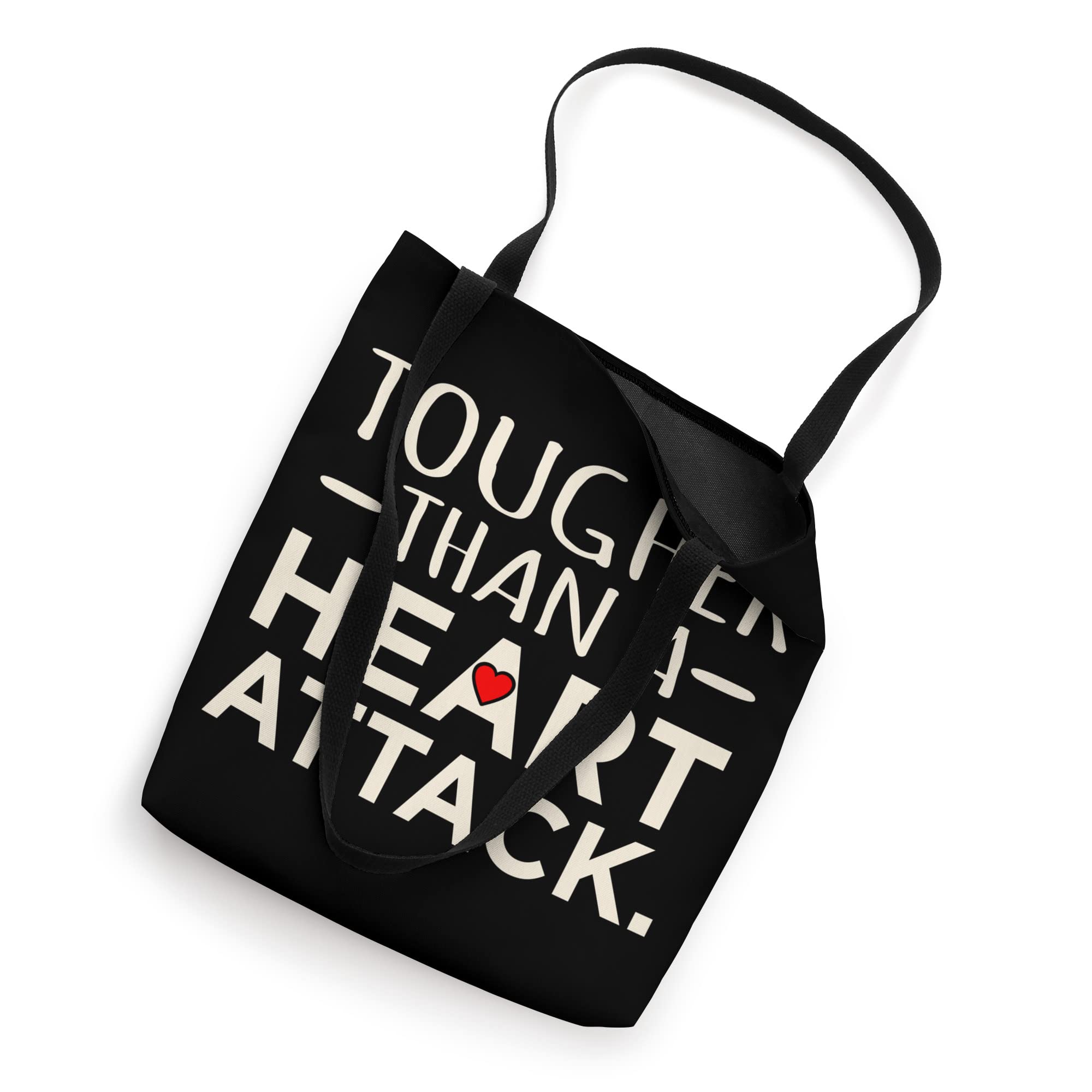 Tougher Than A Heart Attack Disease Awareness Graphic Tote Bag