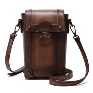 montana west mini crossbody bag for women genuine leather vintage shoulder bag cell phone purse mwg01-9062cf