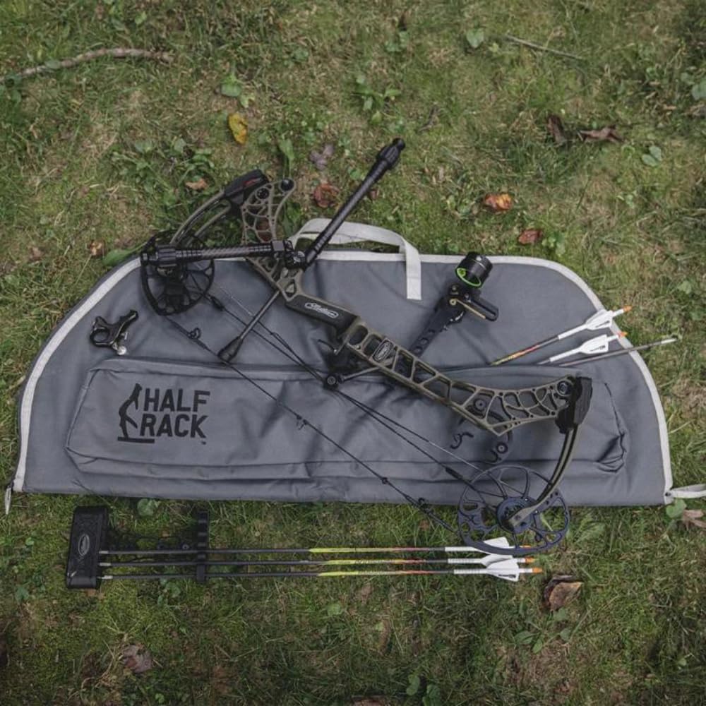 Half Rack Wildcat Soft Compound Bow Case - 42” Bow Storage Case for Most Compound Bows - Weather Resistant Bow Carrier w/Thick Padding - Lined Archery Soft Bow Case for Arrows, Gear, & More