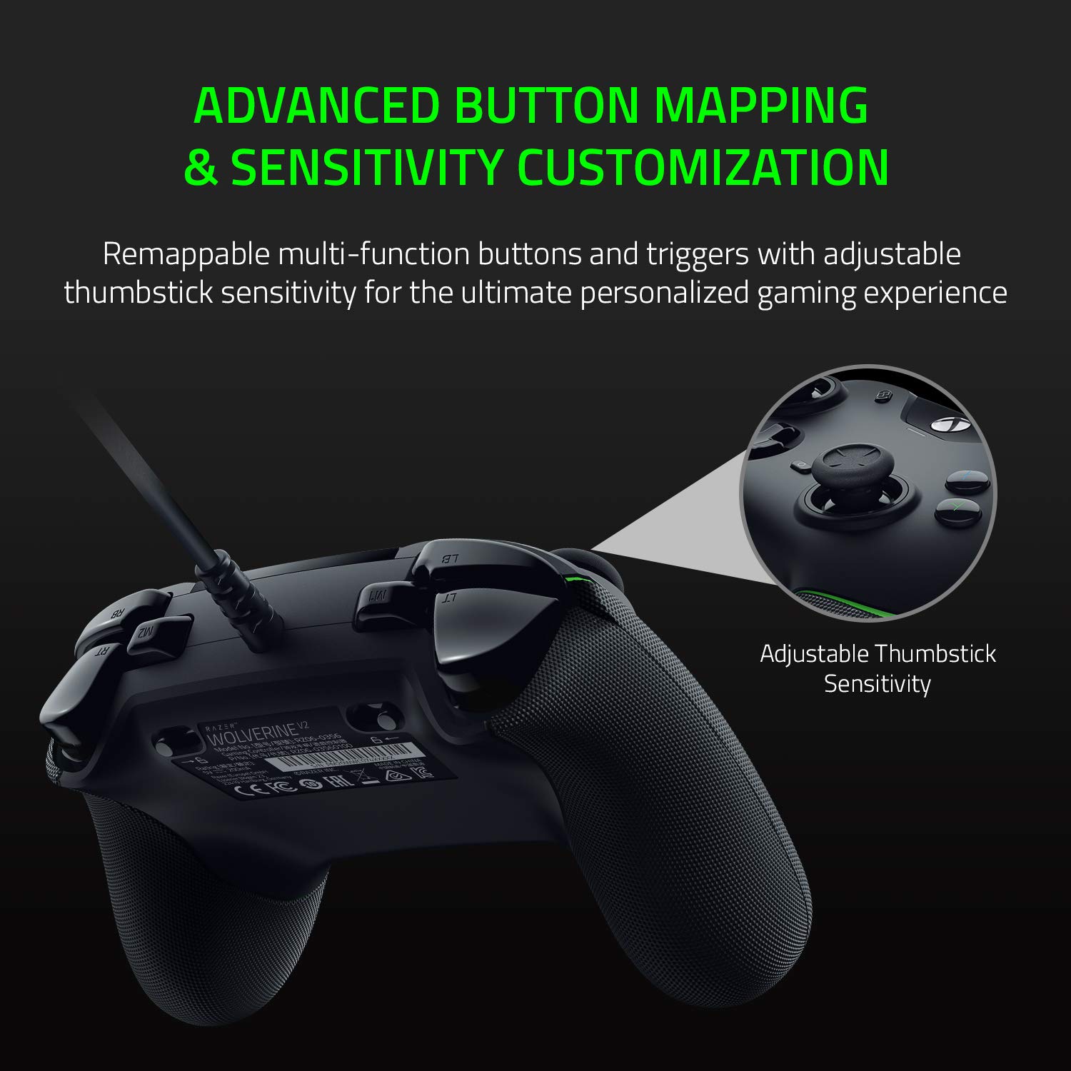 Razer Wolverine V2 Wired Gaming Controller for Xbox Series X|S, Xbox One, PC and Razer Wolverine Ultimate Officially Licensed Xbox One Controller