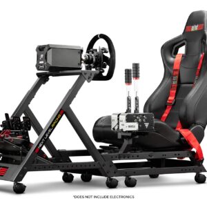 Next Level Racing GTTrack Simulator Cockpit (NLR-S009) and Combat Flight Pack