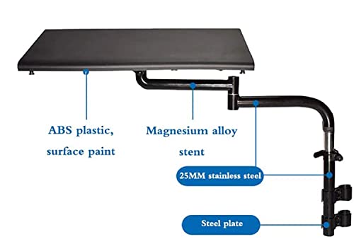 oiakus Wheelchair Lap Tray, Light-Weight & Sturdy ABS Materials - Work Table Mobility Accessory Attachment for Manual Powered or Electric Wheelchairs.