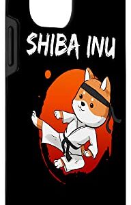 iPhone 12 mini Funny Shiba Inu Uni Dog High Kick Karate Master Sport Art Case