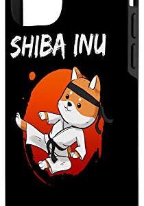 iPhone 12 mini Funny Shiba Inu Uni Dog High Kick Karate Master Sport Art Case