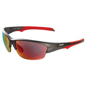 Franklin Sports Pickleball Sunglasses - All Sport UV Glasses for Tennis, Pickleball, Cycling, Rowing + More - Athletic Shades with Headband + Carry Bag, Red