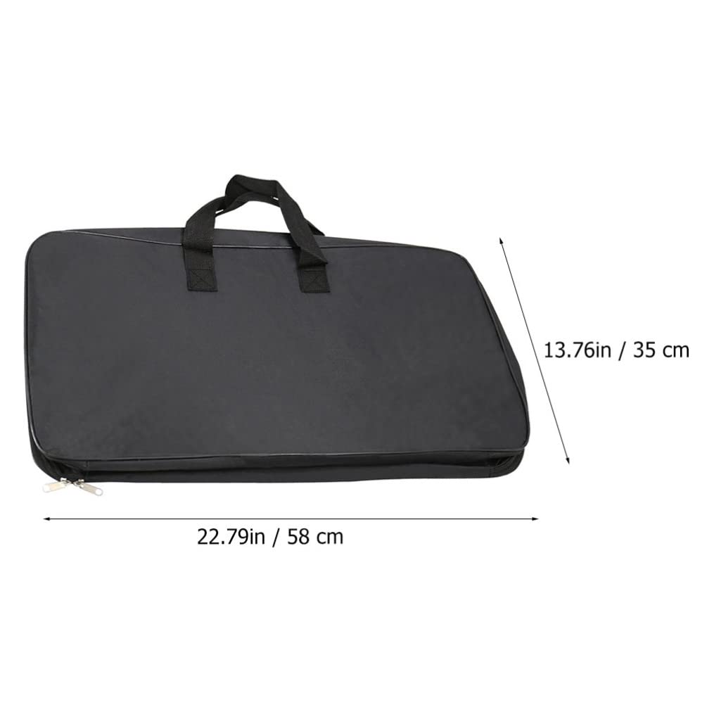 Portable Music Stand Storage Bag: Musical Score Organizer Case Musical Stand Rack Oxford Cloth Carrying Pouch Black