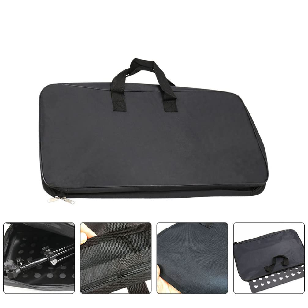 Portable Music Stand Storage Bag: Musical Score Organizer Case Musical Stand Rack Oxford Cloth Carrying Pouch Black