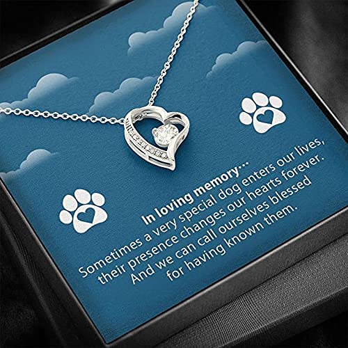 In loving memory necklace, Forever Love Necklace, Sending love and kicks from the Bump, Mother's Day For Woman Necklace, Birthday, Christmas Sometimes a very special dog enters our lives