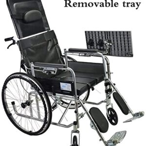 oiakus Wheelchair Lap Tray, Light-Weight & Sturdy ABS Materials - Work Table Mobility Accessory Attachment for Manual Powered or Electric Wheelchairs.