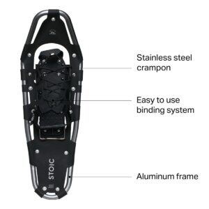 25in Snowshoes, Stoic Gray, One Size