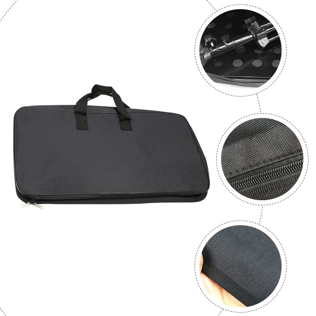 Portable Music Stand Storage Bag: Musical Score Organizer Case Musical Stand Rack Oxford Cloth Carrying Pouch Black