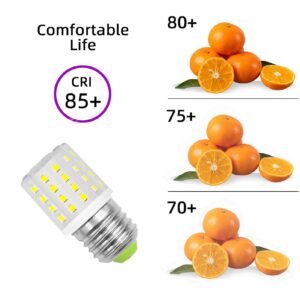 LIENNGKE LED KEI D34L Refrigerator AC 100-265v 3.5w Light Bulb Replacement E26 40W Halogen Equivalent Daylight White 6000K 500Lm Medium Screw Base Corn T10 Pack of 2