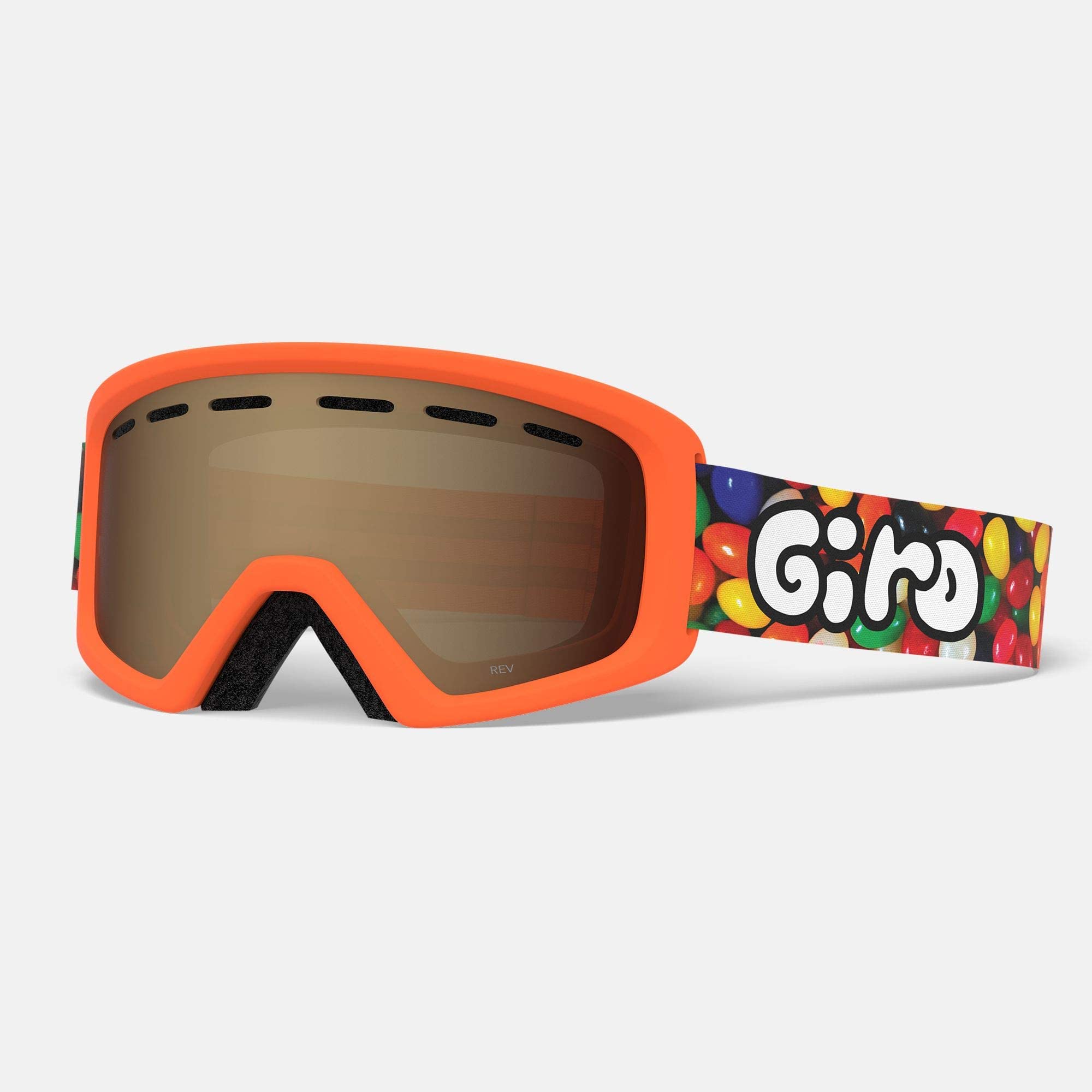 Giro Launch Combo Pack Snow Ski Helmet w/Matching Goggles Matte Black/Jelly S (52-55.5cm)