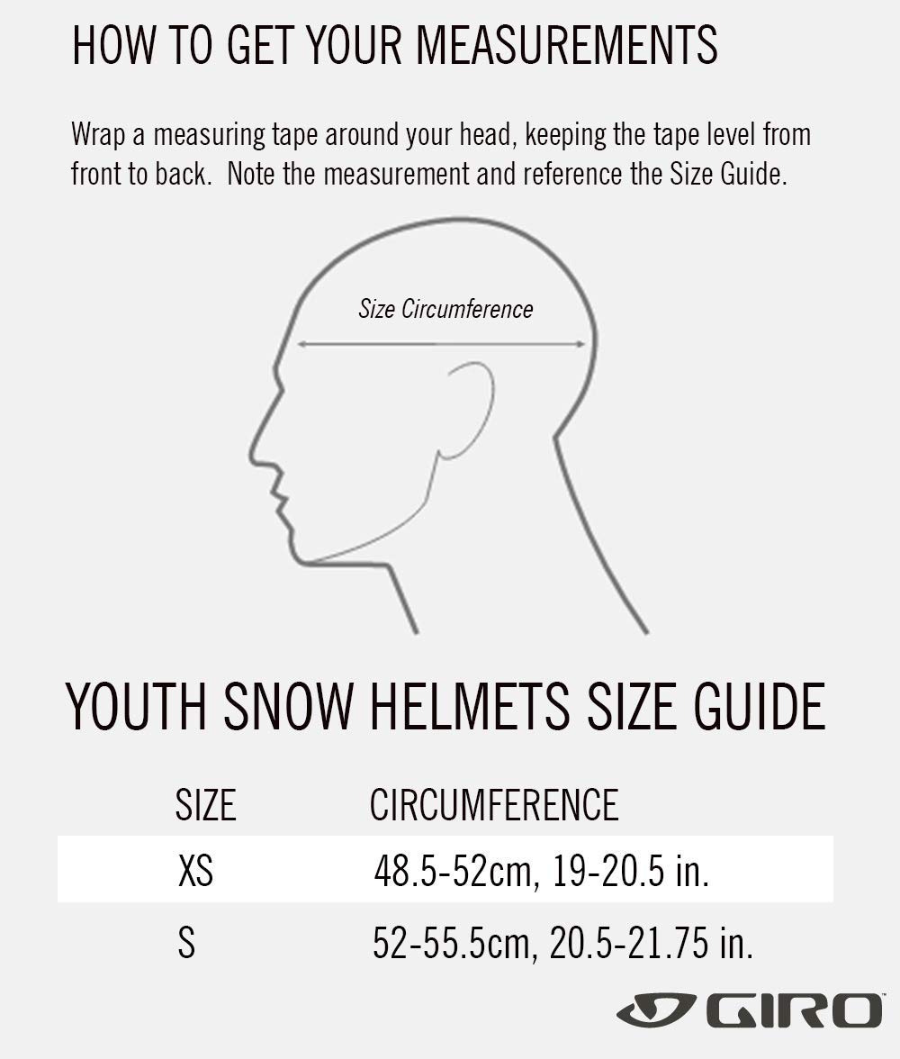 Giro Launch Combo Pack Snow Ski Helmet w/Matching Goggles Matte Black/Jelly S (52-55.5cm)