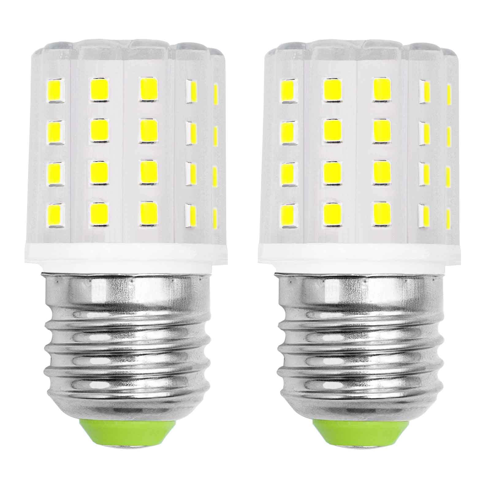 LIENNGKE LED KEI D34L Refrigerator AC 100-265v 3.5w Light Bulb Replacement E26 40W Halogen Equivalent Daylight White 6000K 500Lm Medium Screw Base Corn T10 Pack of 2