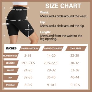 Natural Feelings Buttercloud 4 Pack Biker Shorts for Women-8" High Waist Tummy Control Workout Shorts Athletic Gym Yoga Pants