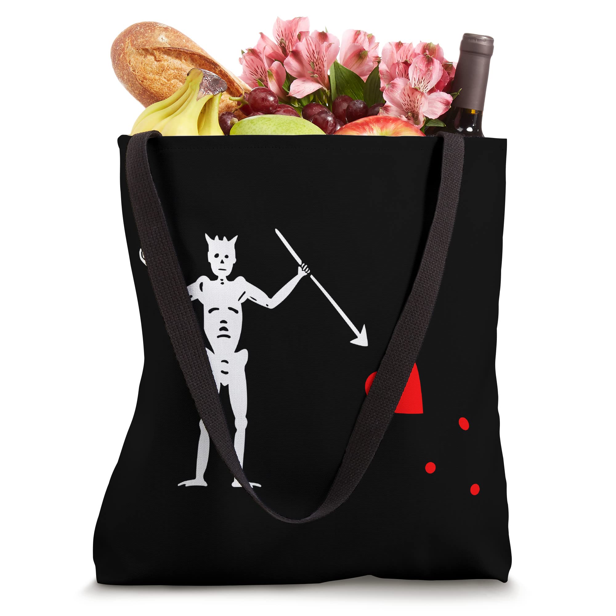 Blackbeard The Pirate Flag Tote Bag