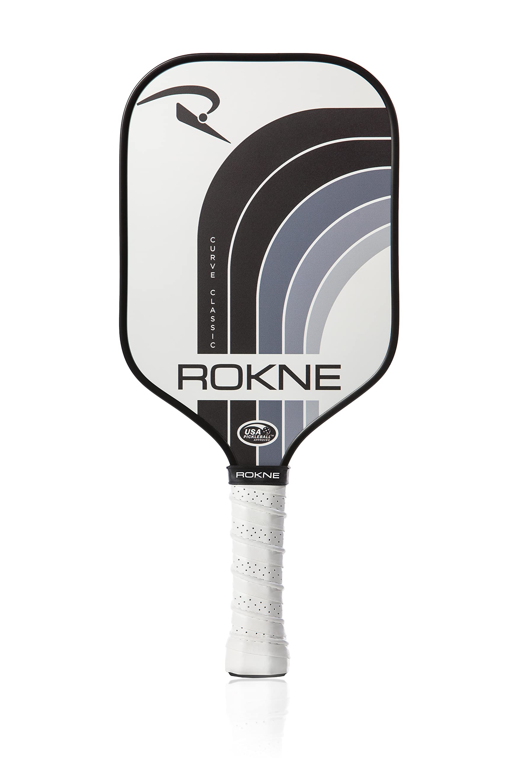 ROKNE Curve Classic Pickleball Paddle | USAPA Approved Fiberglass Pickleball Paddles | Elevate Your Game with Precision Engineering & Comfort | ProGrit Texture for Max Spin & Power | Paddle