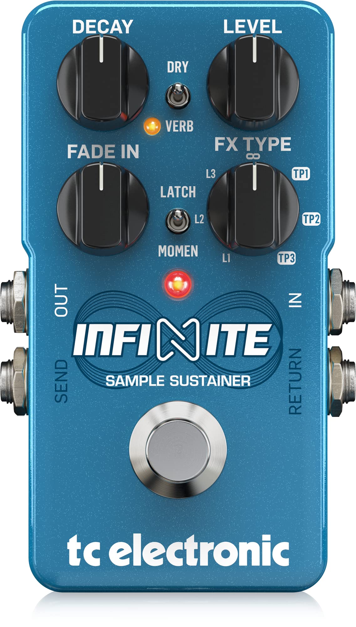 TC Electronic Guitar Delay Effects Pedal, Blue (Infinite Sample Sustainer)