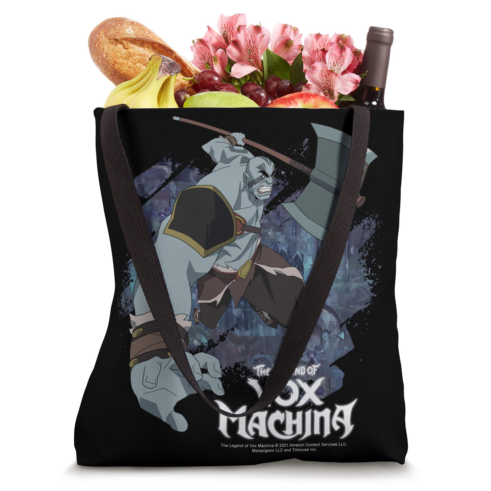 The Legend of Vox Machina Grog Strongjaw with Axe Tote Bag