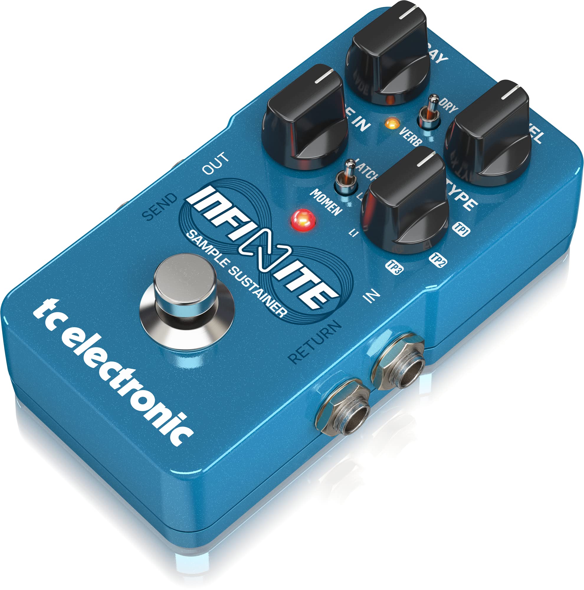 TC Electronic Guitar Delay Effects Pedal, Blue (Infinite Sample Sustainer)