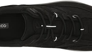 ECCO Men's Exceed Walking Sneaker Hiking Shoe, Black/Black Nubuck, 10-10.5