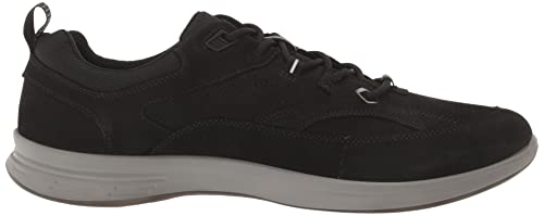 ECCO Men's Exceed Walking Sneaker Hiking Shoe, Black/Black Nubuck, 10-10.5