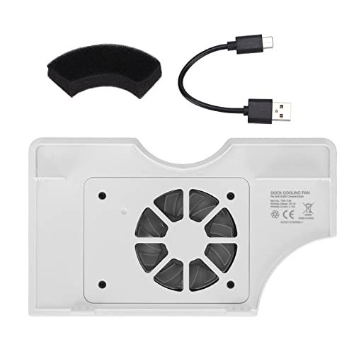 Game Cooling Fan, Rechargeable Game Controller Cooler Easy to Install Colorful Lighting Host Cooler for Switch Host