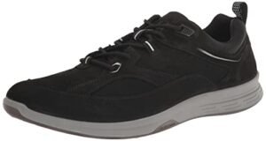 ecco men's exceed walking sneaker hiking shoe, black/black nubuck, 12-12.5