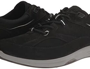 ECCO Men's Exceed Walking Sneaker Hiking Shoe, Black/Black Nubuck, 10-10.5