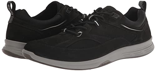 ECCO Men's Exceed Walking Sneaker Hiking Shoe, Black/Black Nubuck, 10-10.5