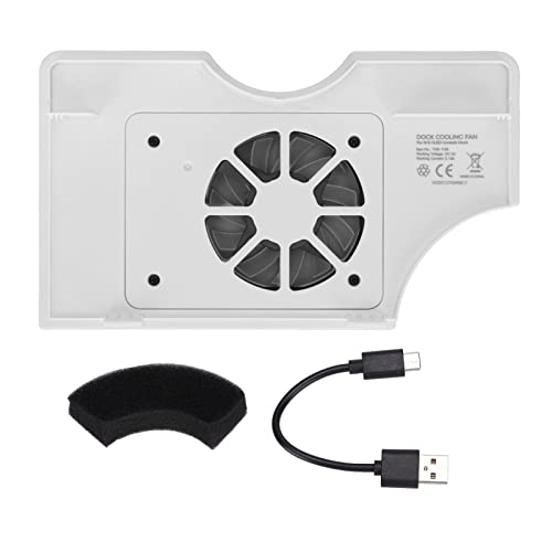 Game Cooling Fan, Rechargeable Game Controller Cooler Easy to Install Colorful Lighting Host Cooler for Switch Host