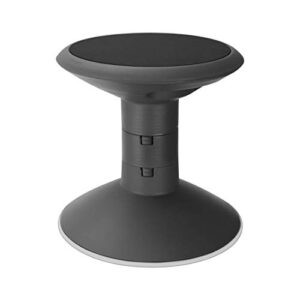 Storex Active Tilt Stool – Ergonomic Seating for Flexible Office Space and Standing Desks, Adjustable 12-24 Inch Height, Black (00320A01C)