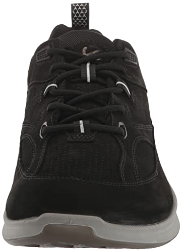 ECCO Men's Exceed Walking Sneaker Hiking Shoe, Black/Black Nubuck, 10-10.5