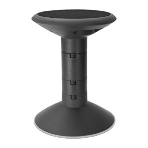 Storex Active Tilt Stool – Ergonomic Seating for Flexible Office Space and Standing Desks, Adjustable 12-24 Inch Height, Black (00320A01C)