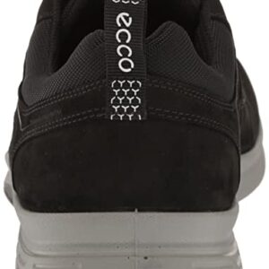 ECCO Men's Exceed Walking Sneaker Hiking Shoe, Black/Black Nubuck, 10-10.5