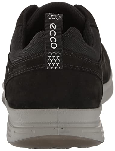 ECCO Men's Exceed Walking Sneaker Hiking Shoe, Black/Black Nubuck, 10-10.5